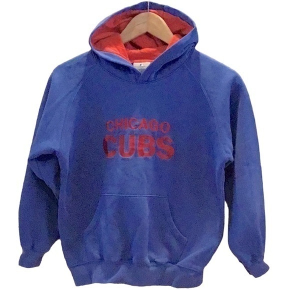 CUBS Sweatshirt Hoodie Size Small Good Condition Blue & Red